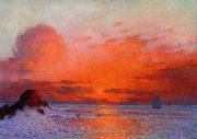 unknow artist Sailboats at Sunset oil painting reproduction